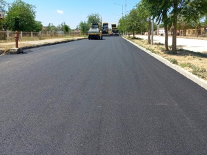 Bismil Ambar mahalle yolu asfaltlandı