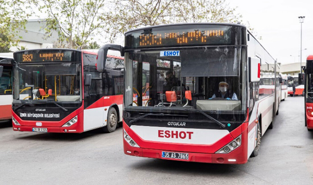 İzmir'de toplu taşımaya yüzde