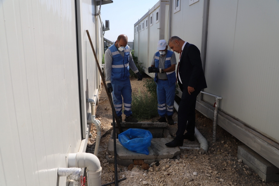 Konteynır kentte kış öncesi altyapı hazırlıkları