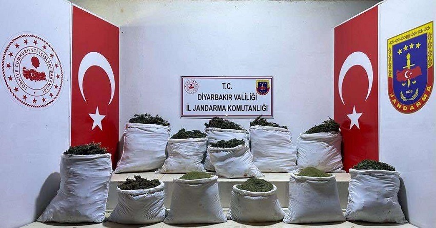 Lice’de 312 kilogram uyuşturucu ele geçirildi