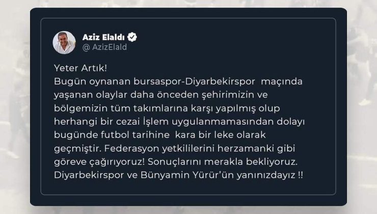 Amedspor Başkanı Aziz Elaldı,