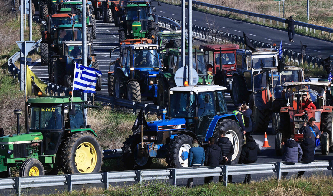 Yunanistan'da çiftçiler, tarım sektöründeki