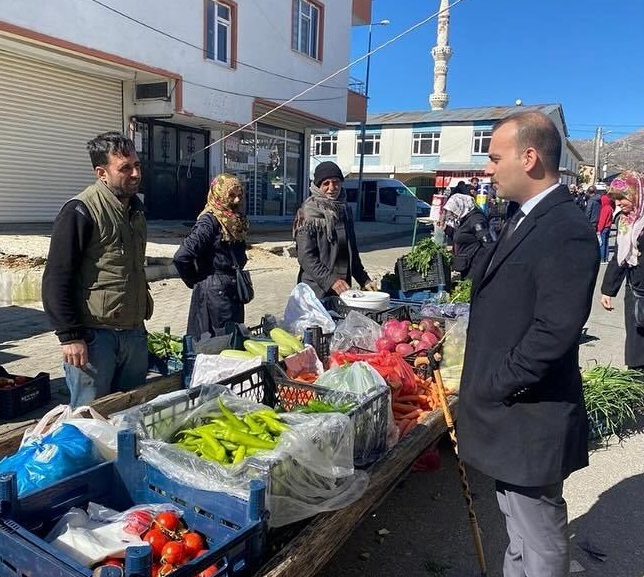 Diyarbakır’ın Lice ilçesinde esnaf ziyareti