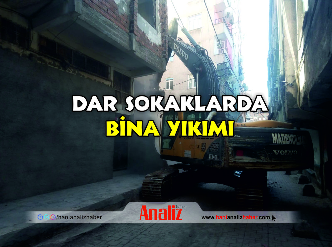 Diyarbakır Fatih’te önlemsiz bina yıkımı