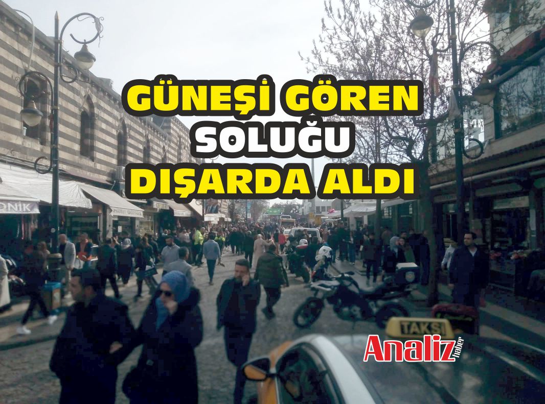 Gazi Caddesi’nde güneşli hava yoğunluğu