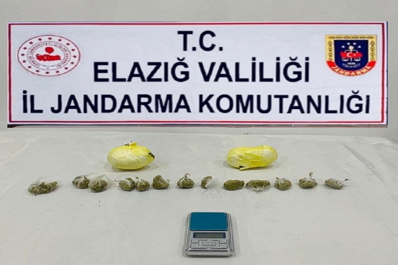 Elazığ’da uyuşturucu operasyonu: 2 tutuklama