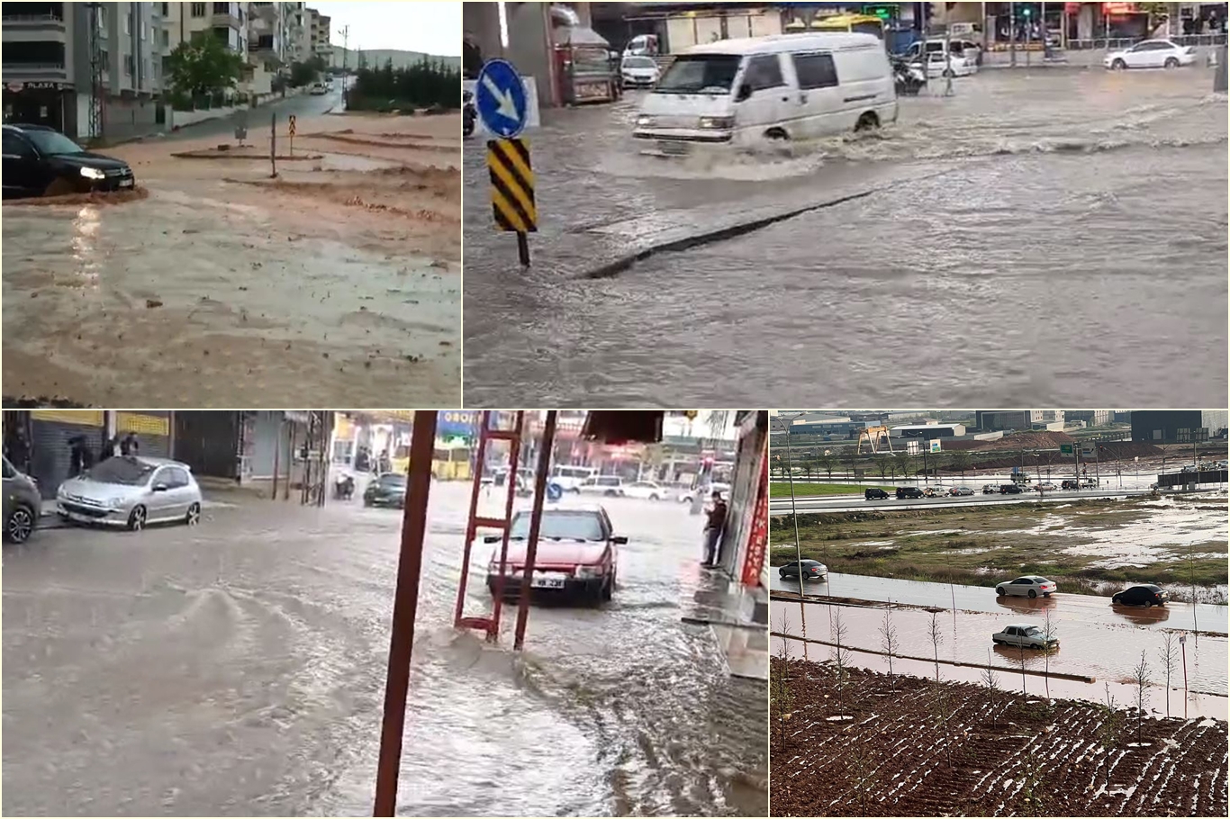 Gaziantep’te sağanak ve dolu etkili oluyor