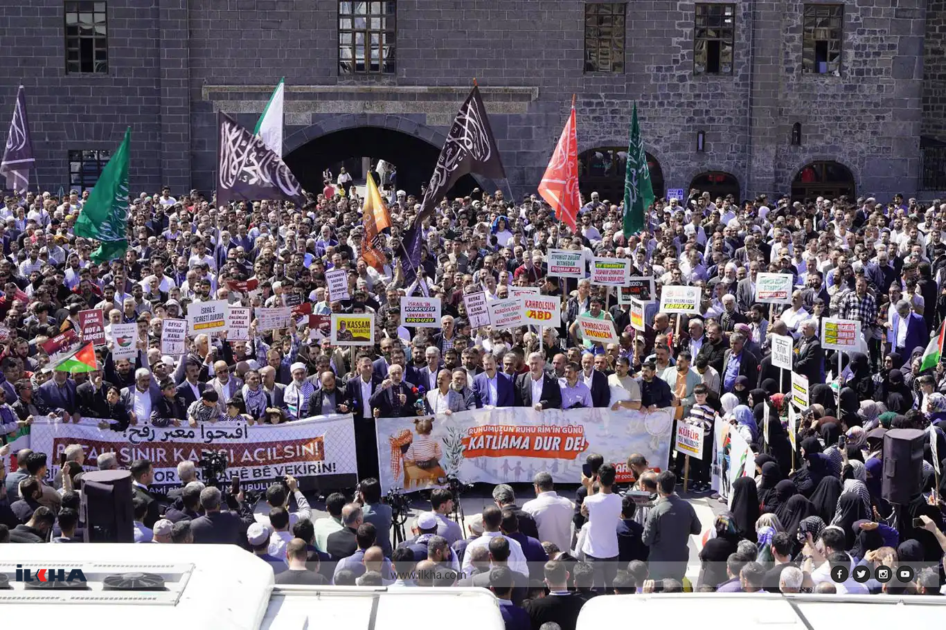 Diyarbakır’da Gazze şehidleri için gıyabi cenaze namazı ve basın açıklaması düzenlendi